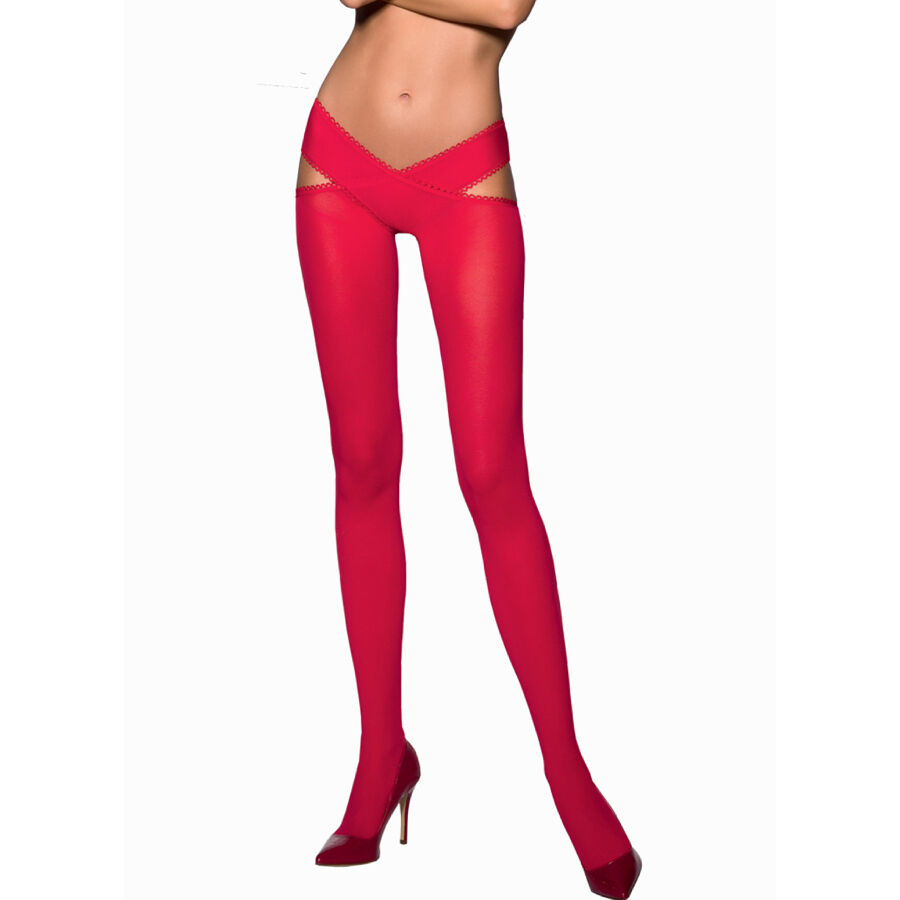 Passion - Tiopen 005 Red Tights 3/4 60 Den - Image 2