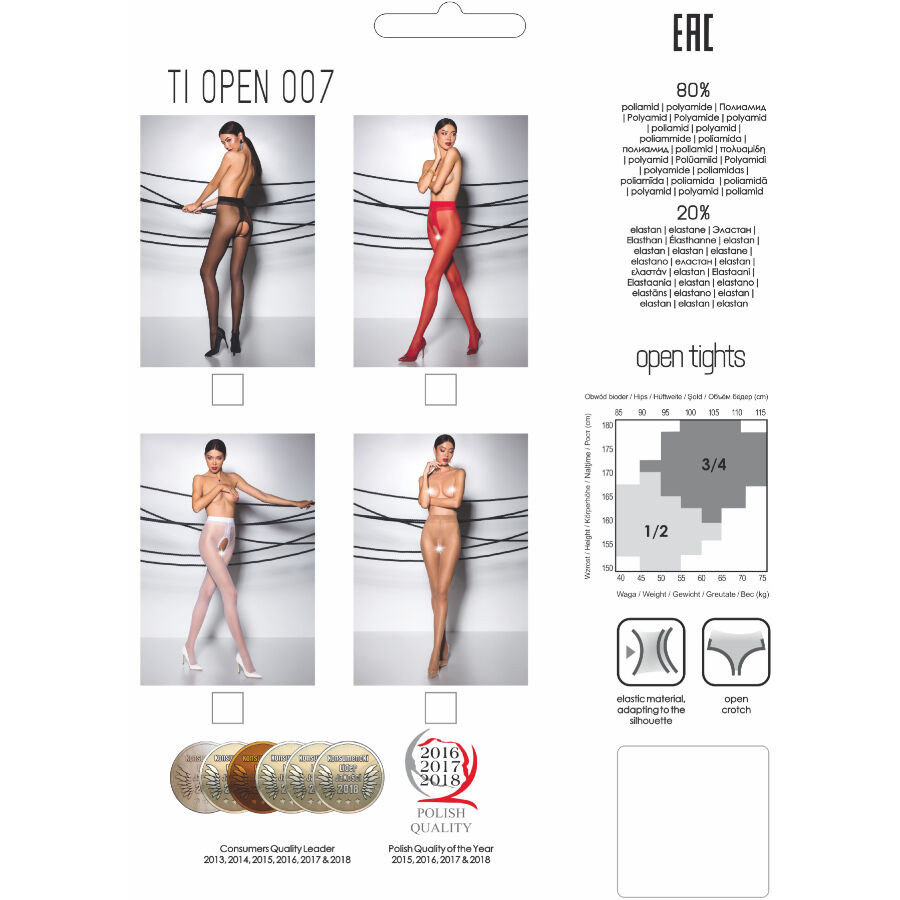 Passion - Tiopen 007 Collant Blanc 1/2 20 Den - Image 17