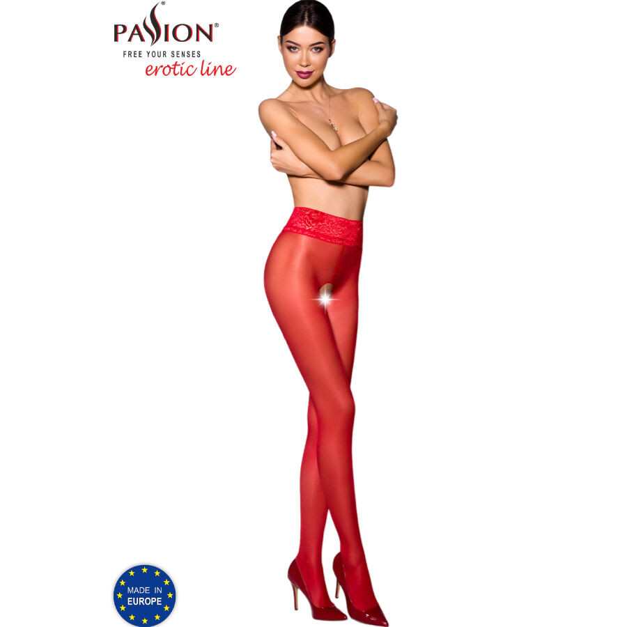 Passion - Tiopen 008 White Tights 1/2 30 Den - Image 15