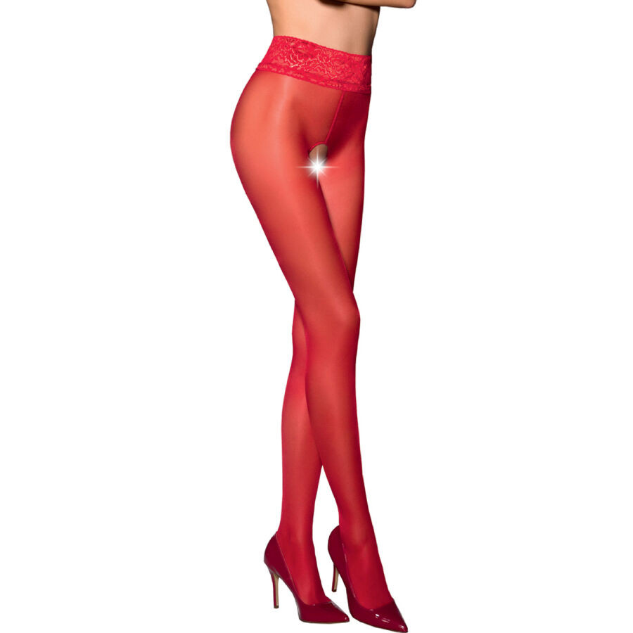 Passion - Tiopen 008 White Tights 1/2 30 Den - Image 19