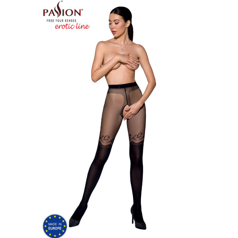 Passion - Tiopen 012 Collant Noir 1/2 20/40 Den - Image 6