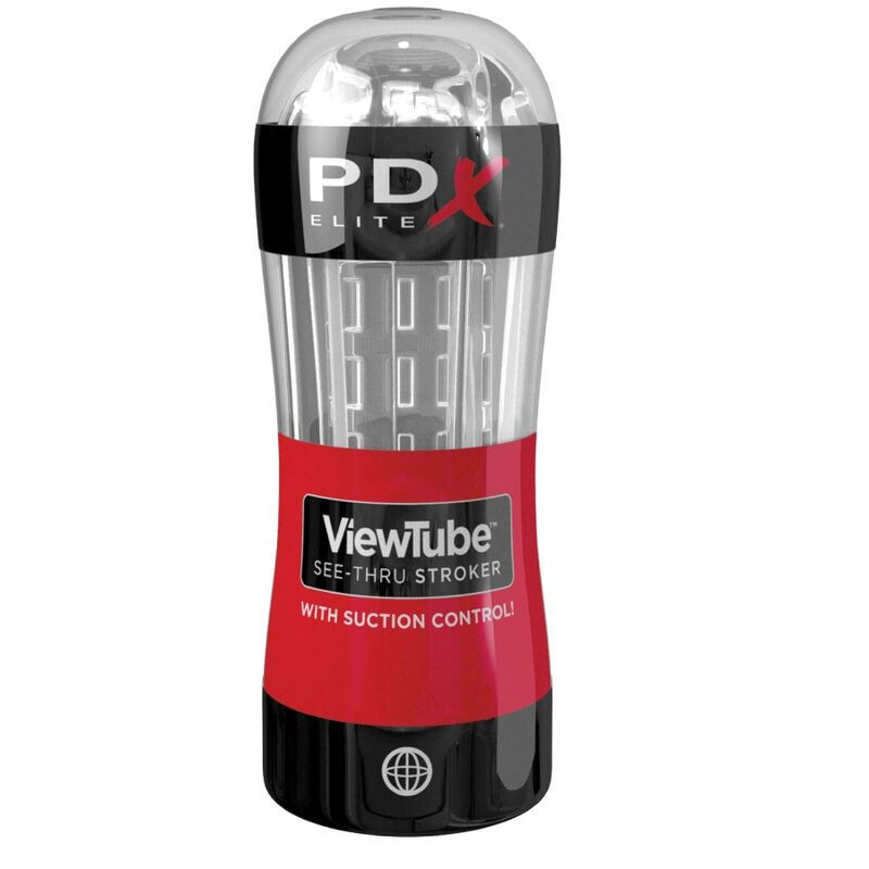 Pdx Elite - Masturbateur Stroker Tube De Vue Contrôle Aspiration Transparent - Image 2