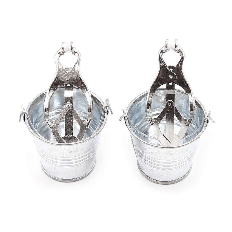 Ohmama Fetish Nipple Clamps With Buckets - Image 3
