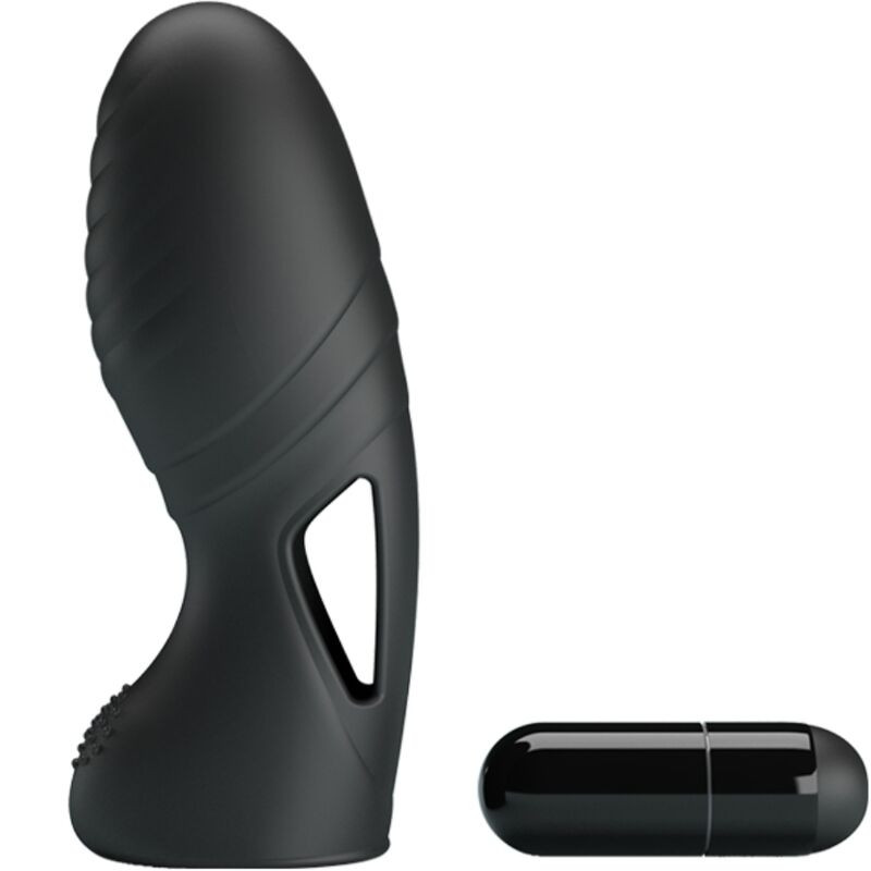 Pretty Love - Alan Vibrateur De Doigts En Silicone Noir - Image 4