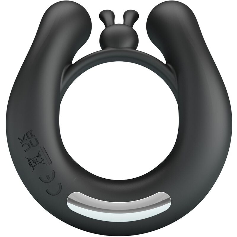 Pretty Love - Anneau Vibrant Dahlia + Stimulateur De Clitoris 12 Vibrations Noir - Image 2