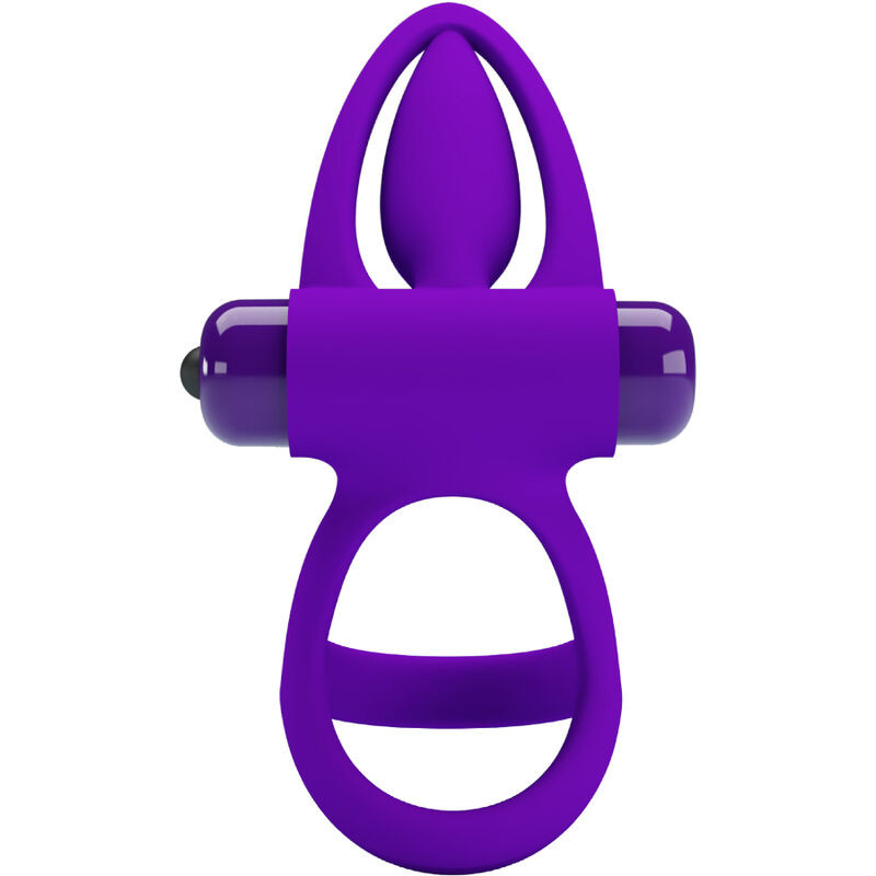 PRETTY LOVE - VIBRATOR RING 10 VIBRATIONS VIOLET SILICONE - Image 4