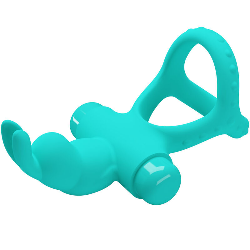 Pretty Love - Anneau Vibrateur Lapin Vert Figgy - Image 3