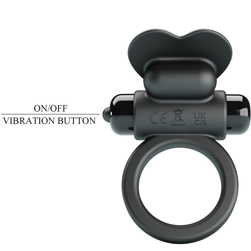 PRETTY LOVE - DEBONAIRE VIBRATING RING RABBIT 10 VIBRATIONS BLACK - Image 5