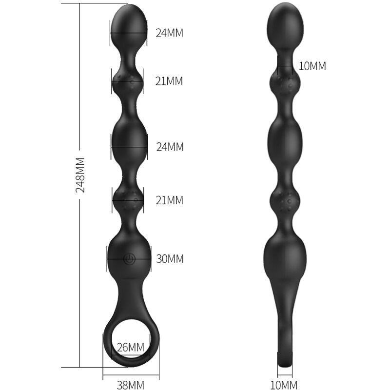 PRETTY LOVE - VAN ANAL BALLS 10 VIBRATIONS RECHARGEABLE SILICONE - Image 5