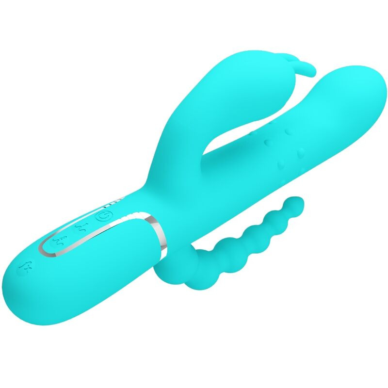 Pretty Love - Cammy 4 En 1 Vibrateur Multifonction Tripple Rabbit Bleu - Image 3