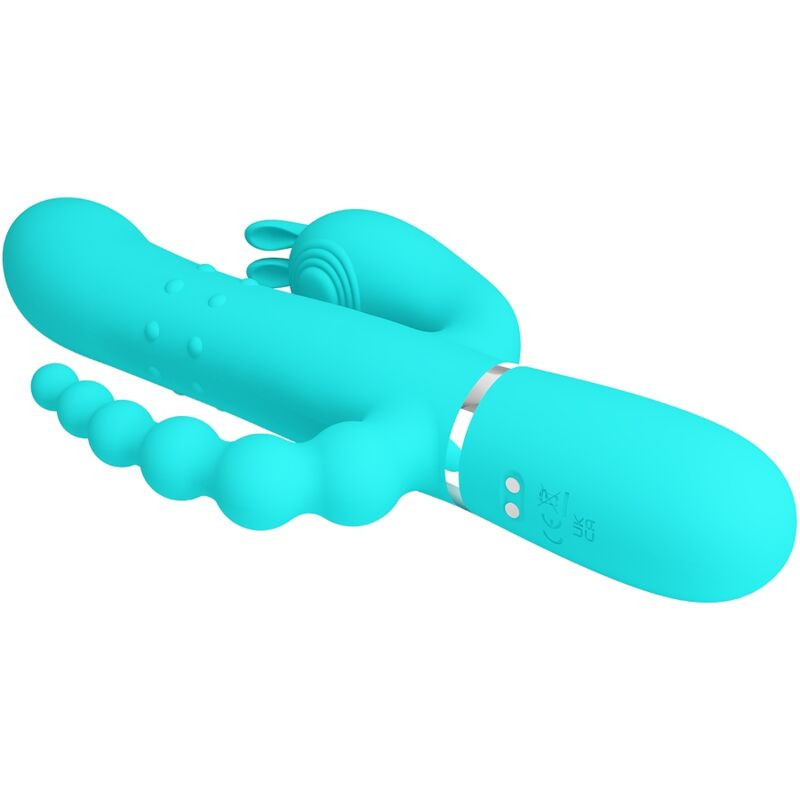 Pretty Love - Cammy 4 En 1 Vibrateur Multifonction Tripple Rabbit Bleu - Image 5