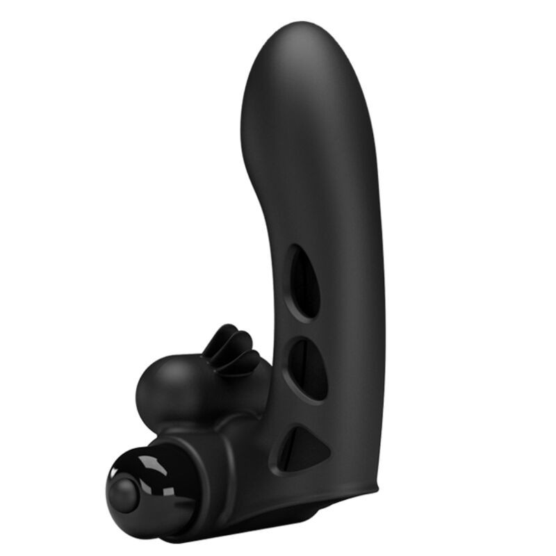Pretty Love - Couvercle De Doigt Vibrateur Orlando Noir - Image 2