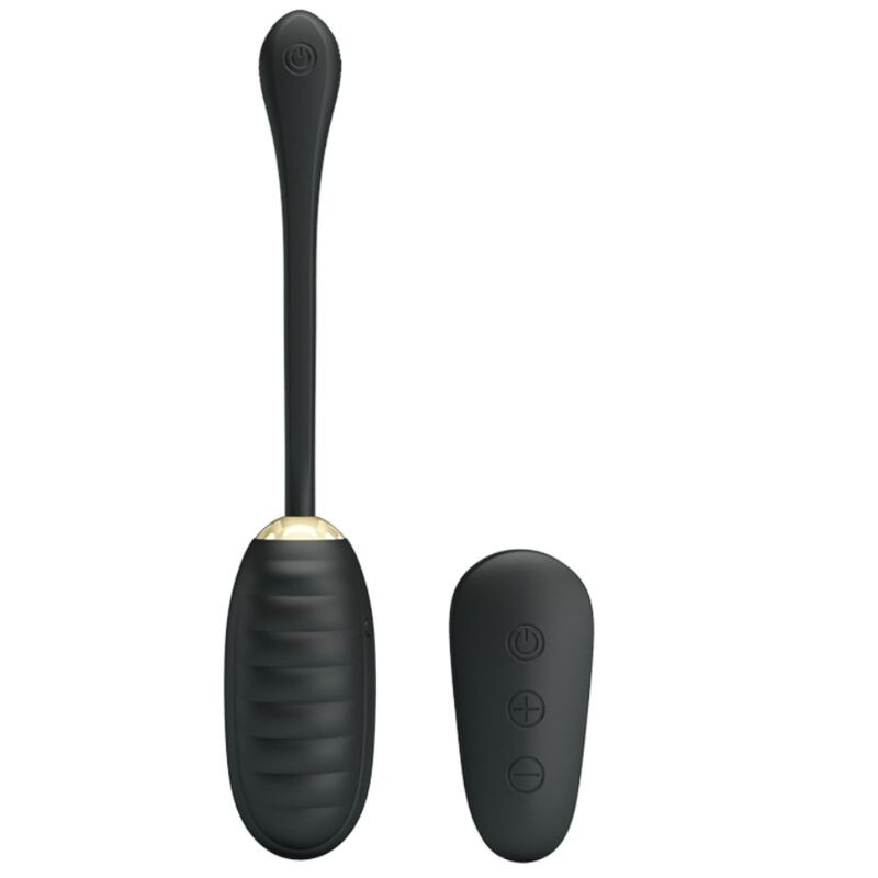 PRETTY LOVE - DOREEN LUXURY RECHARGEABLE VIBRATING EGG BLACK REMOTE CONTROL - Image 4