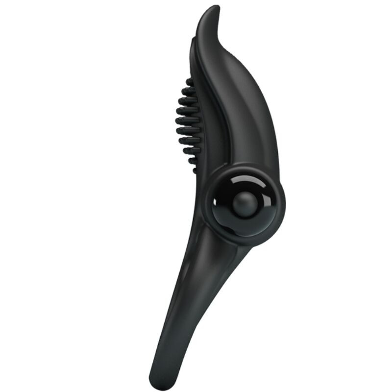 Pretty Love - Double Anneau Vibrant + Stimulateur De Clitoris 10 Vibrations Noir - Image 2