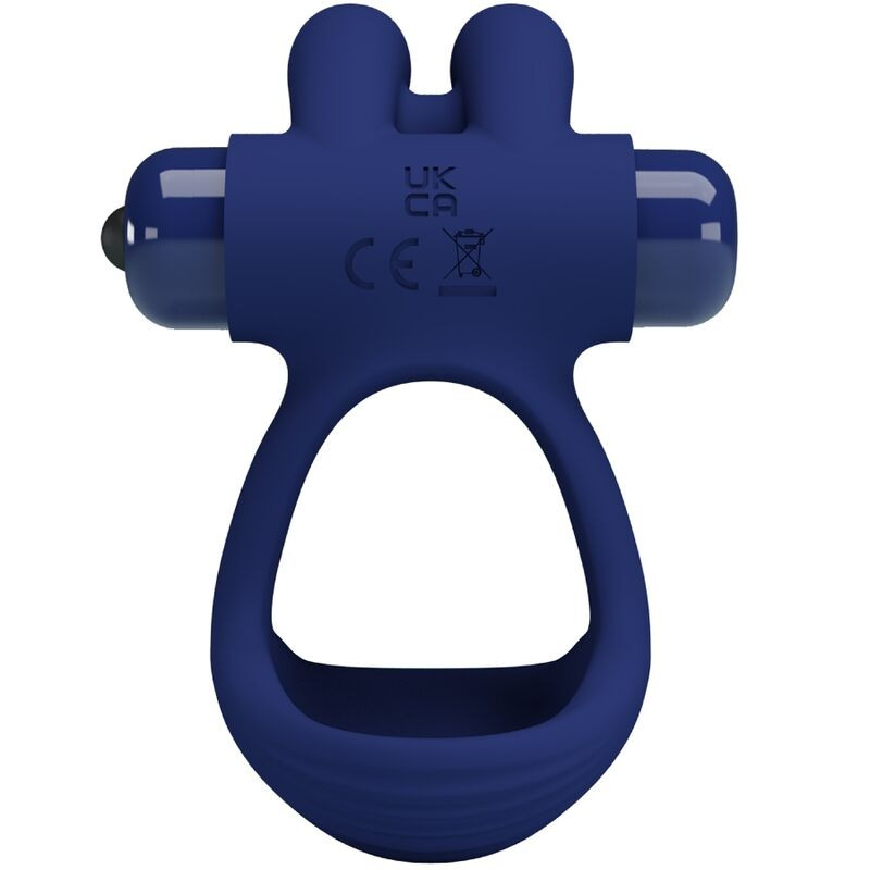 Pretty Love - Francisco Double Vibrating Ring Rabbit Blue - Image 2
