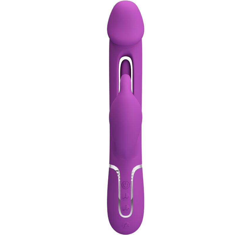 PRETTY LOVE - KAMPAS 3 IN 1 MULTIFUNCTION RABBIT VIBRATOR  PURPLE - Image 2