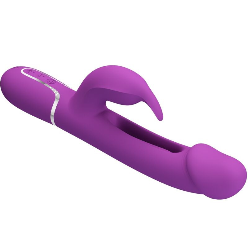 PRETTY LOVE - KAMPAS 3 IN 1 MULTIFUNCTION RABBIT VIBRATOR  PURPLE - Image 4