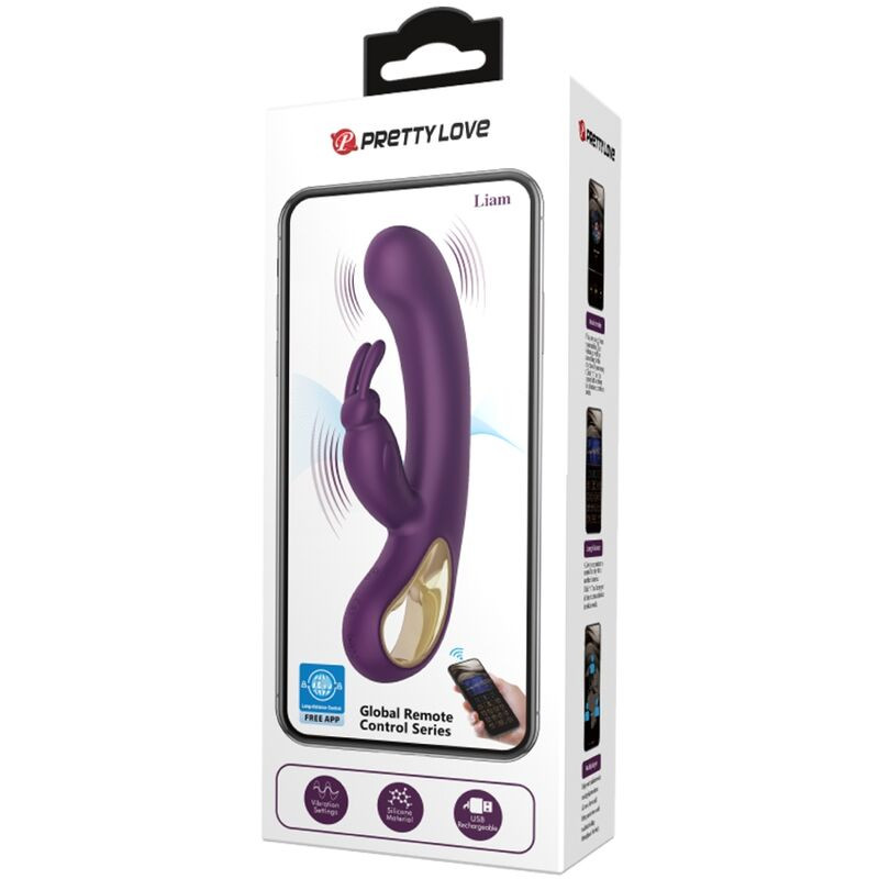 Pretty Love - Liam Vibrateur Lapin Et Stimulateur De Point G Violet - Image 4