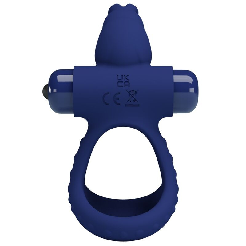 Pretty Love - Luchito Double Vibrating Ring Rabbit Blue - Image 4