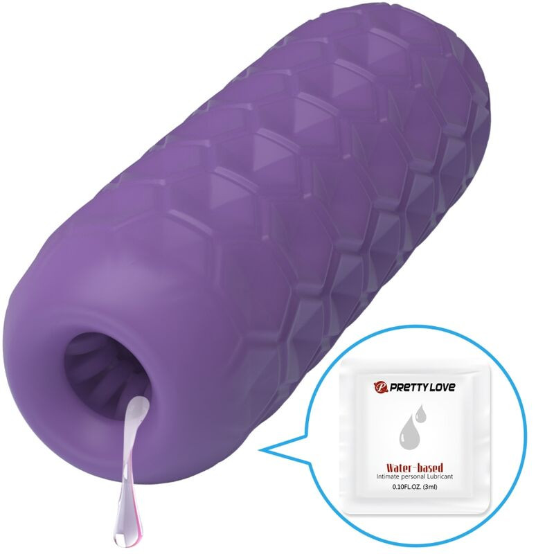 PRETTY LOVE - MASTURBATEUR POUR HOMME À DEUX BOULES VIOLET - Image 3