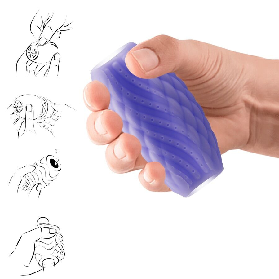 Pretty Love - Masturbateur Pour Homme En Silicone Athena Eros Violet - Image 4