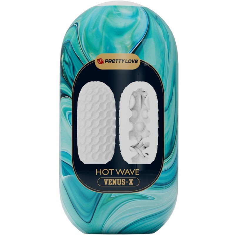 PRETTY LOVE - MASTURBATEUR POUR HOMME EN SILICONE HOT WAVE BLANC - Image 4