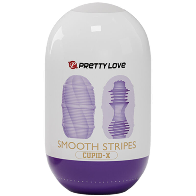 Pretty Love - Oeuf Masturbateur Cupid  Rayures Lisses - Image 3