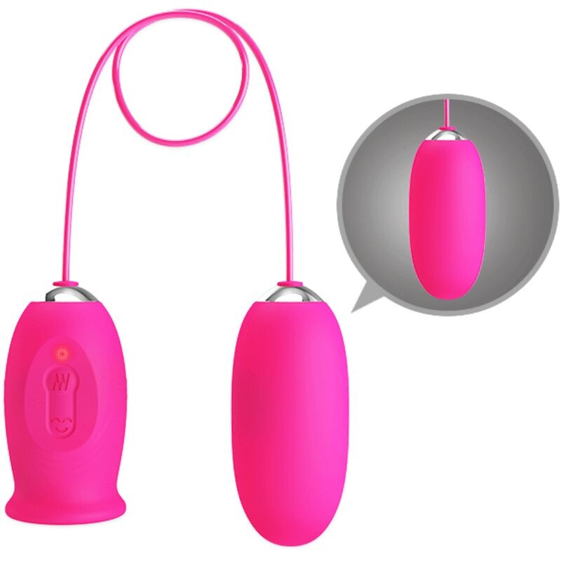 PRETTY LOVE - DAISY VIBRATING EGG + CLITORIS STIMULATING TONGUE PINK - Image 4
