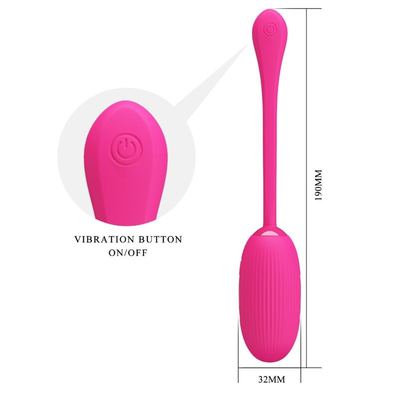 Pretty Love - Oeuf Vibrant Rechargeable Doreen Magenta Télécommande - Image 4