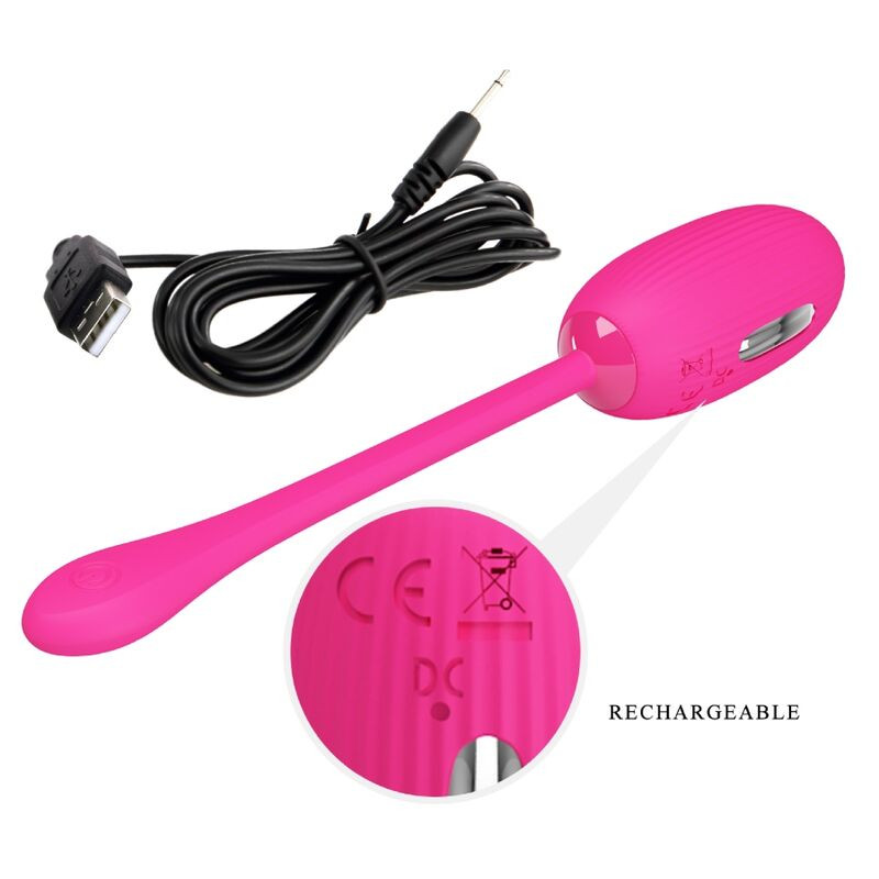 Pretty Love - Oeuf Vibrant Rechargeable Doreen Magenta Télécommande - Image 5