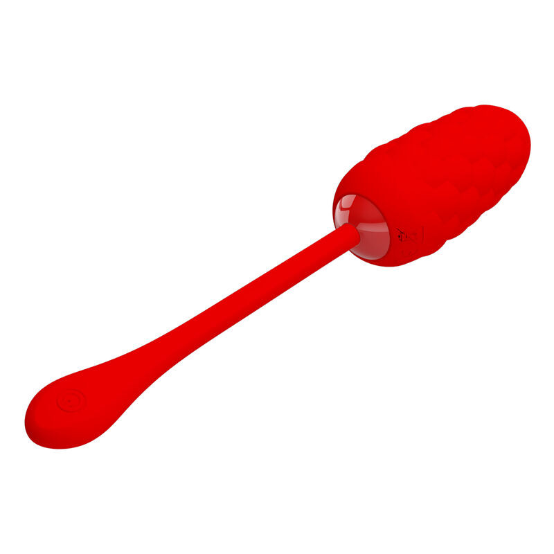 Pretty Love - Oeuf Vibrant  Texture Marine Rechargeable Rouge - Image 2