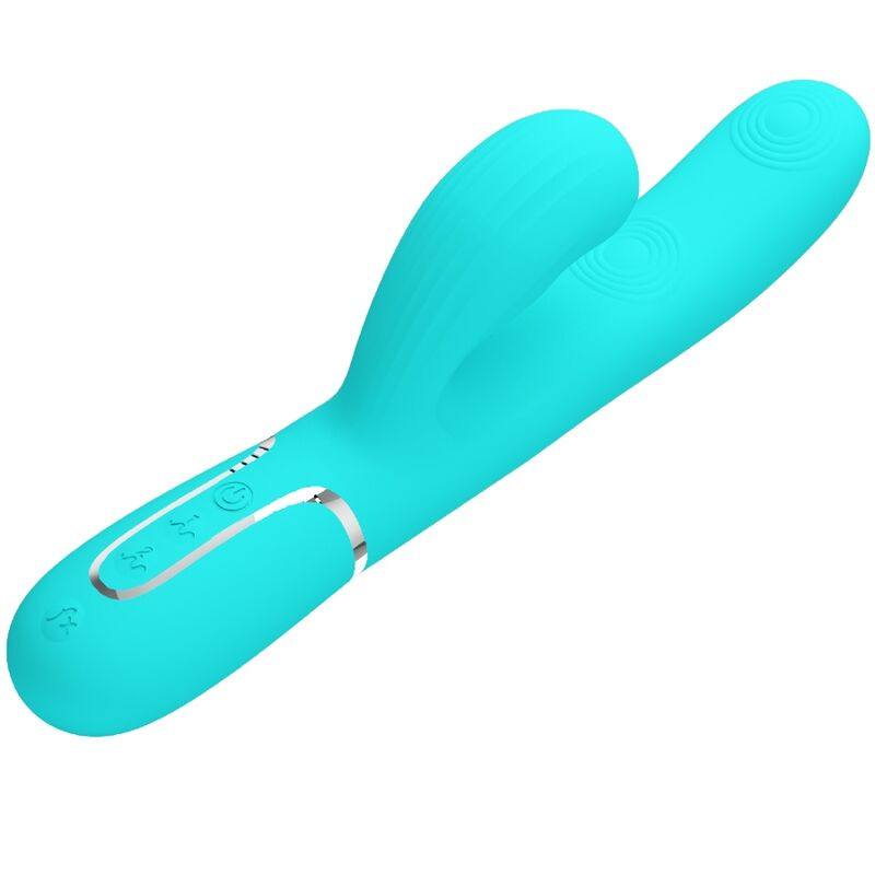 Pretty Love - Perlita Vibrateur Multifonction 3 En 1 Point G Vert Aqua - Image 3