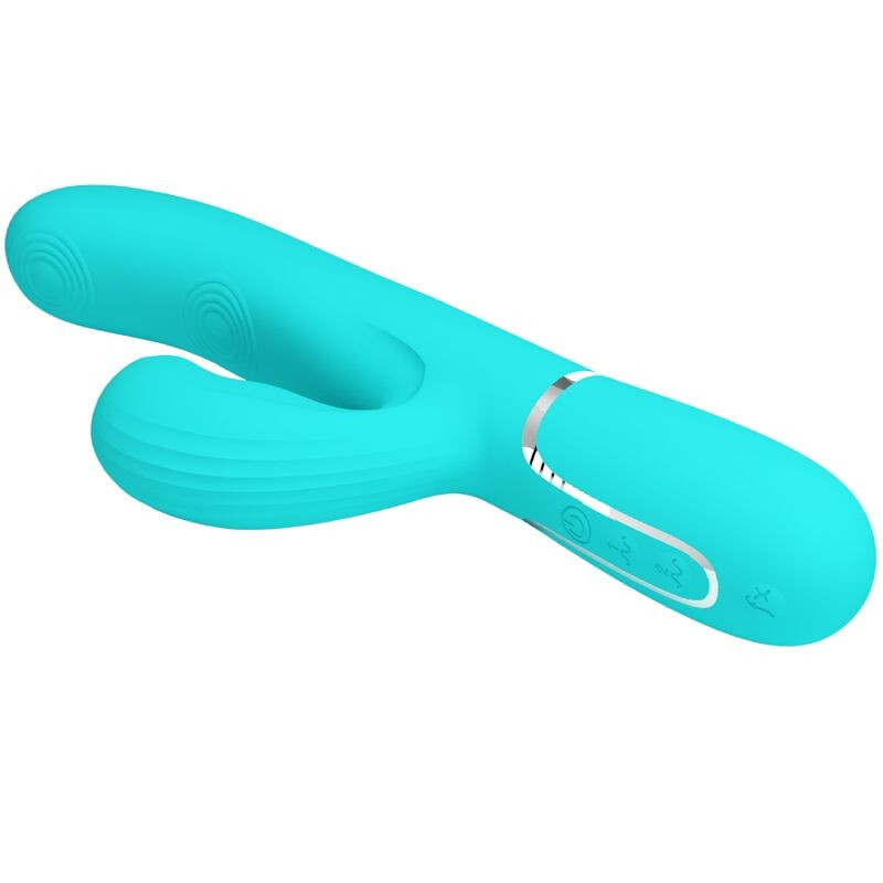 Pretty Love - Perlita Vibrateur Multifonction 3 En 1 Point G Vert Aqua - Image 5