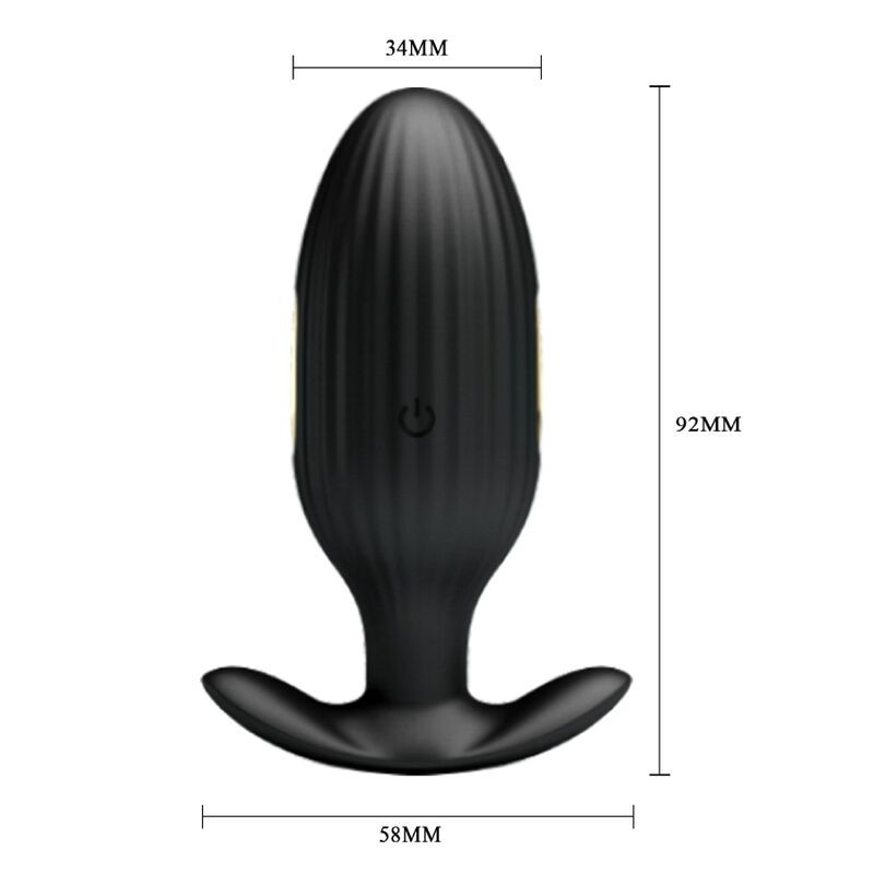 Pretty Love - Jefferson App Controlled Anal Plug Black - Image 4