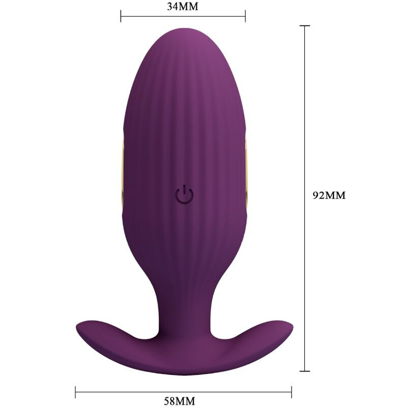 PRETTY LOVE - JEFFERSON APP CONTROLLED ANAL PLUG PURPLE - Image 4
