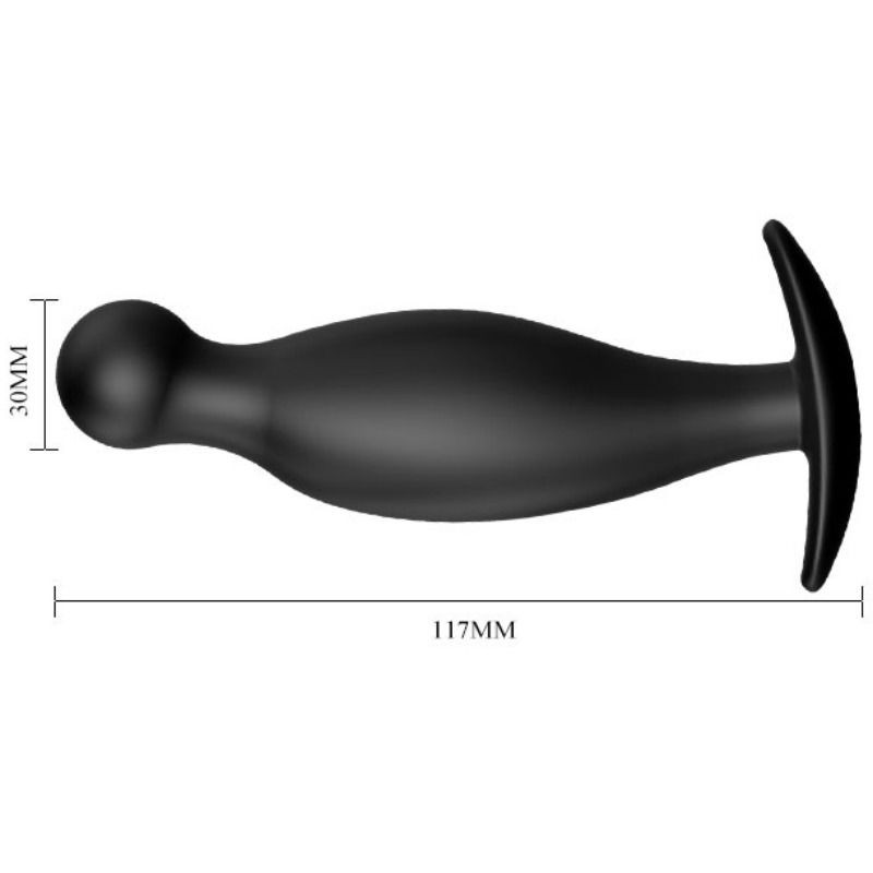 Pretty Love - Plug Anal En Silicone E 11.7 Cm Noir - Image 4
