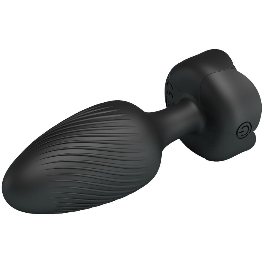 Pretty Love - Plug Anal Varian Avec Lumière Led Noir 10,8 Cm - Image 3
