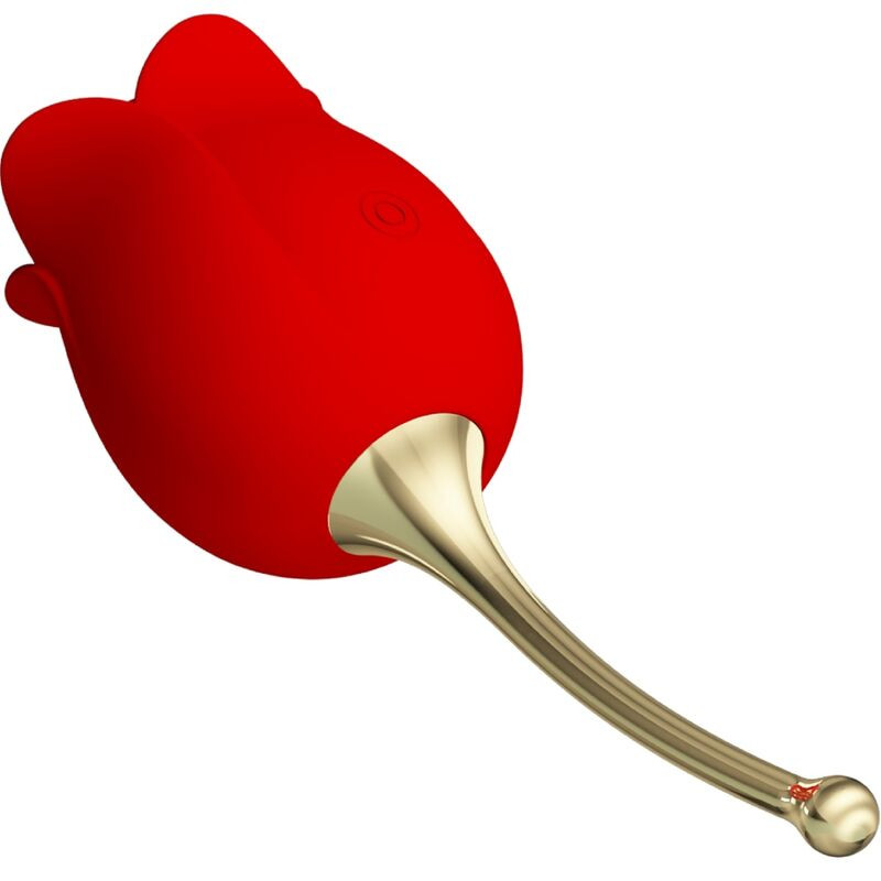 Pretty Love - Rose Lover Stimulateur De Clitoris Rose 12 Vibrations Rouge - Image 2
