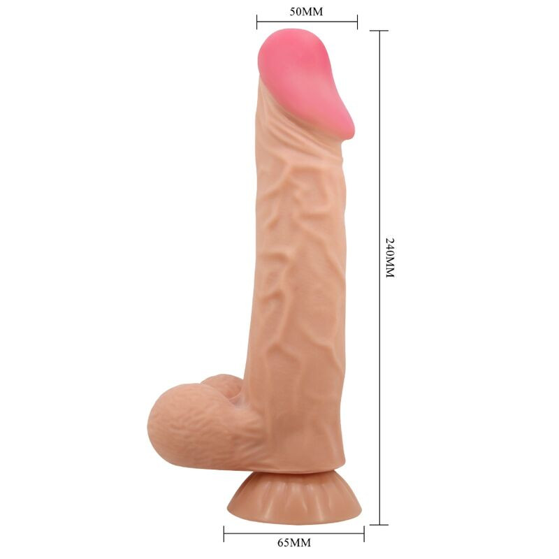 Pretty Love - Sliding Skin Realistische Dildo Met Suction Cup Sliding Skin Afstandsbediening Vlees 24 Cm - Image 4