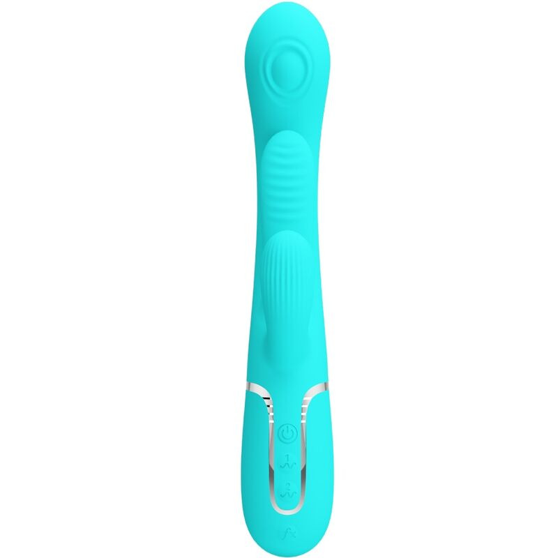 Pretty Love - Shania Triple Rabbit Vibrateur Multifonction 3 En 1 Bleu - Image 2