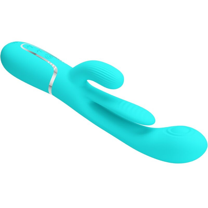 Pretty Love - Shania Triple Rabbit Vibrateur Multifonction 3 En 1 Bleu - Image 4