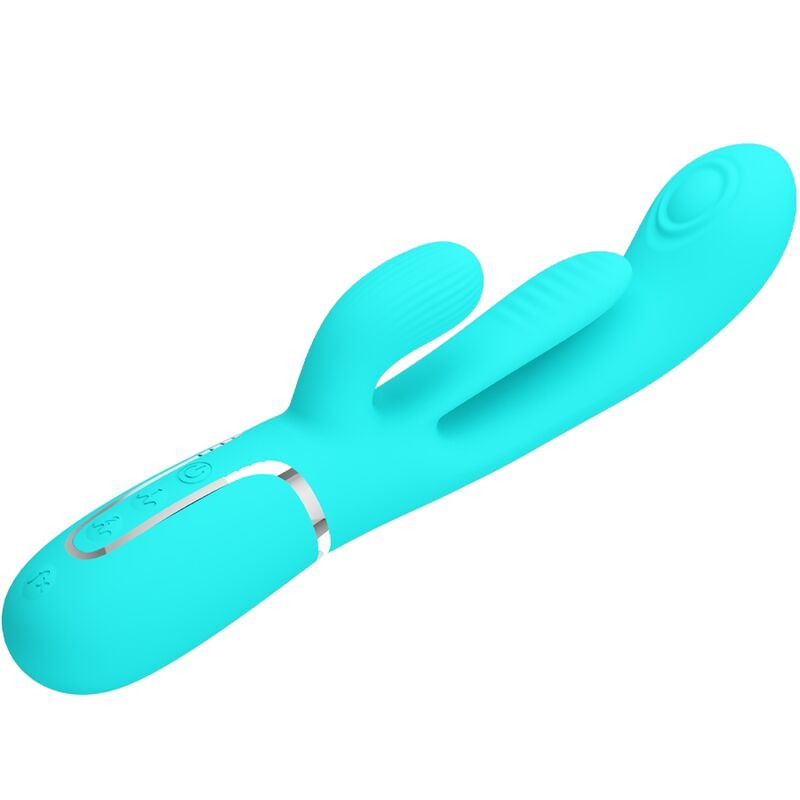 Pretty Love - Shania Triple Rabbit Vibrateur Multifonction 3 En 1 Bleu - Image 5