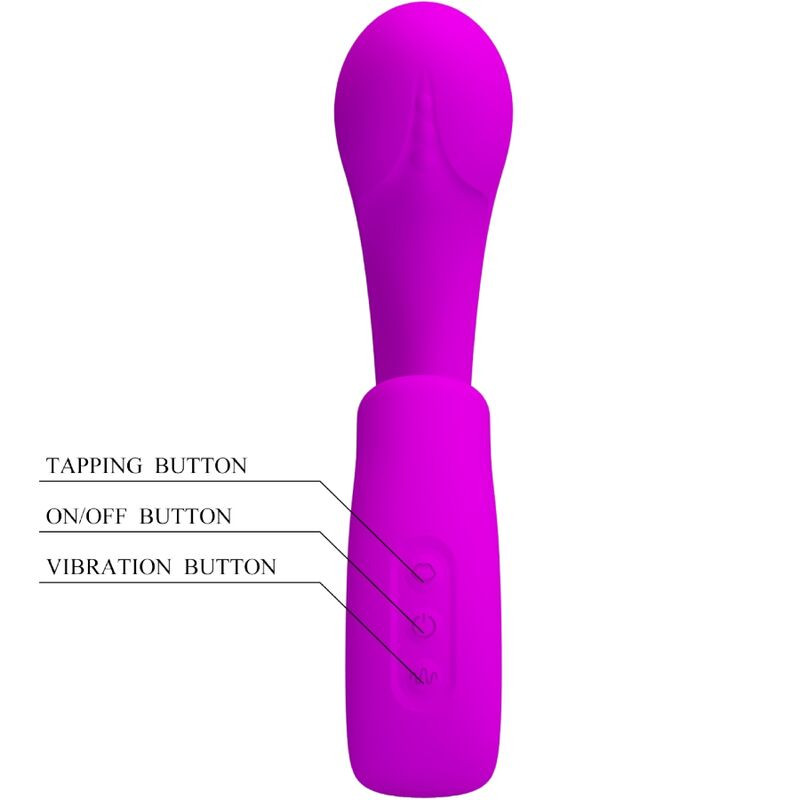 PRETTY LOVE - SIBEL SIBEL G-SPOT VIBRATOR + CLITORIS STIMULATOR 10 VIBRATIONS PURPLE - Image 4