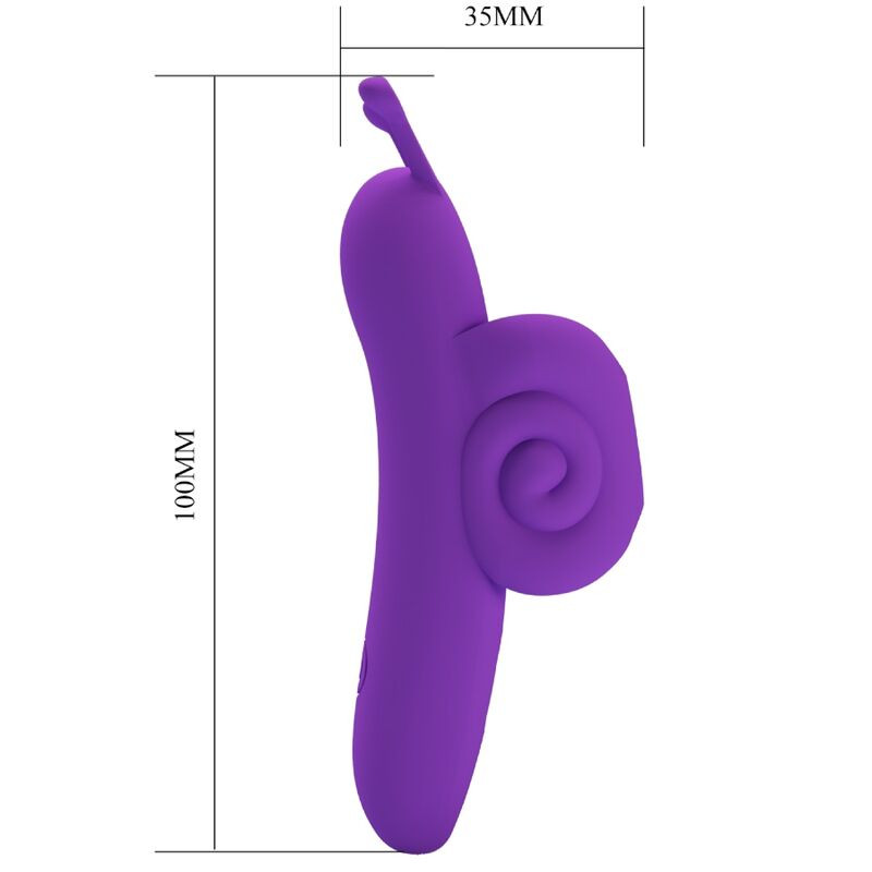 Pretty Love - Snail Puissant Stimulateur De Doigts Violet - Image 5