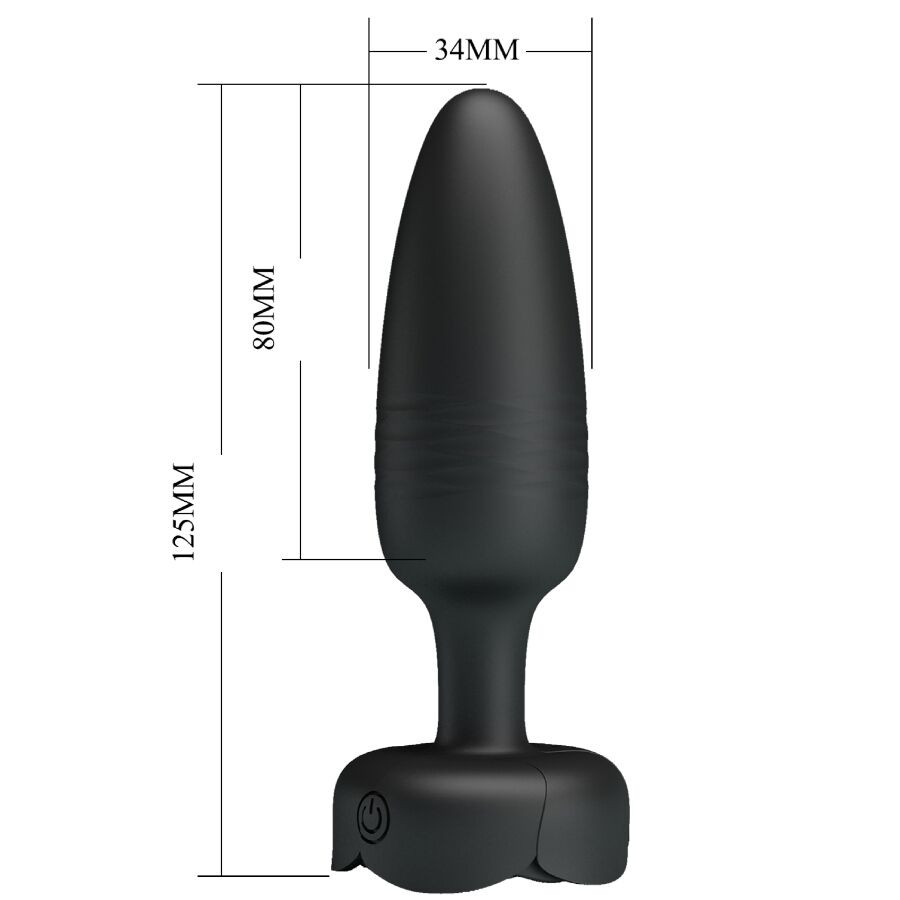 Pretty Love - Tarion Plug Anal Avec Lumière Led Noir 12,5 Cm - Image 5