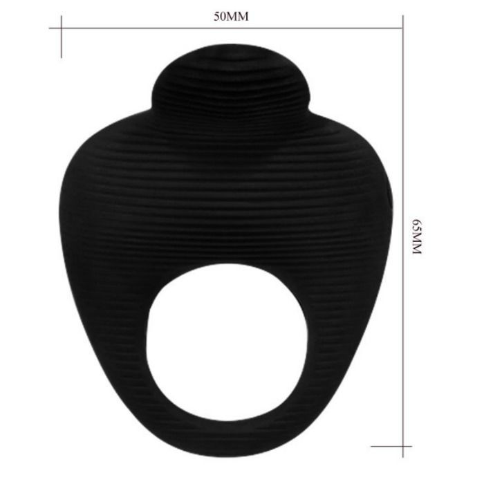 Pretty Love - Thimble Anneau Vibrateur Noir - Image 3