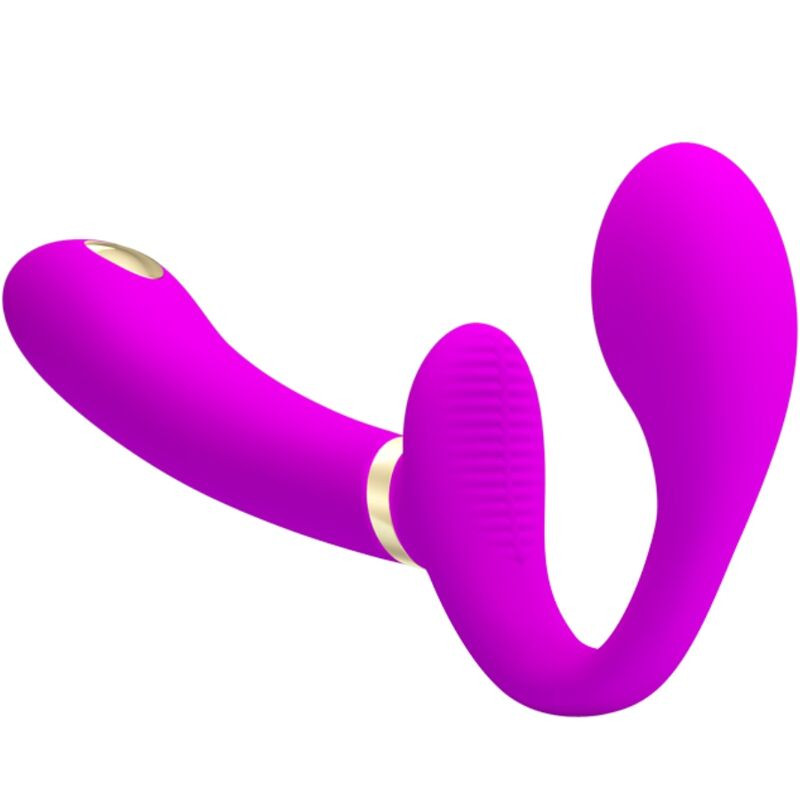 Pretty Love - Thunderbird Double Vibrateur Strap-On Télécommande Violet - Image 3