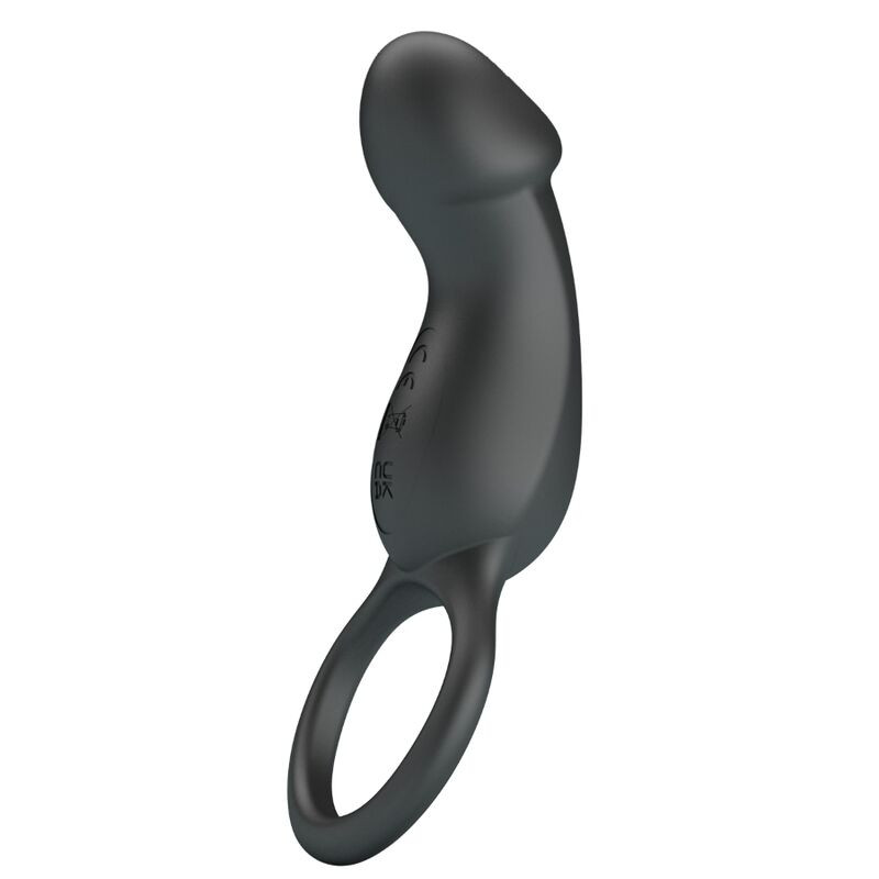 Pretty Love - Trae Anneau Vibrant Avec Stimulateur Noir - Image 3