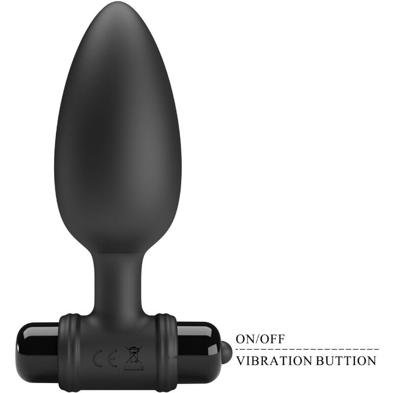PRETTY LOVE - VIBRA BUTT PLUG 2 ANAL PLUG 10 VIBRATIONS BLACK - Image 4