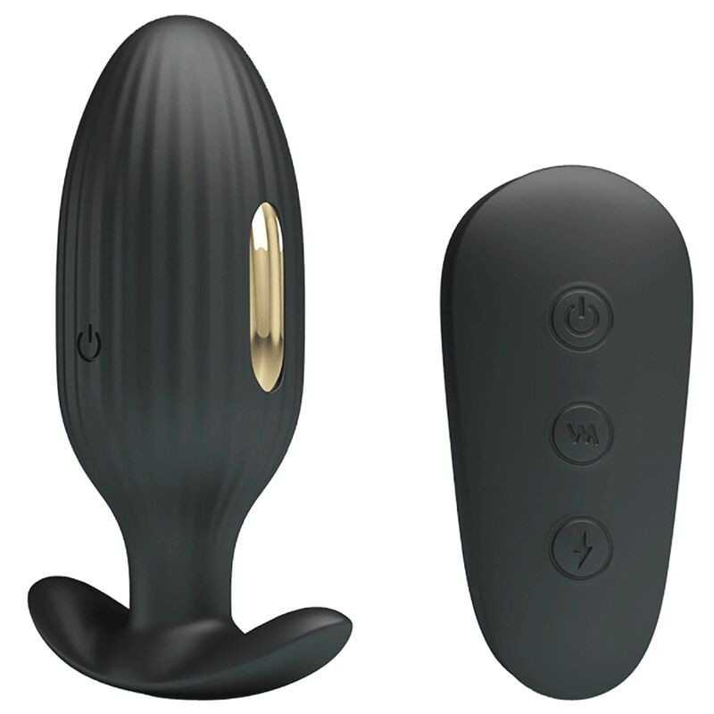 Pretty Love - Vibrateur Anal Rechargeable Kelly Plug Noir - Image 2